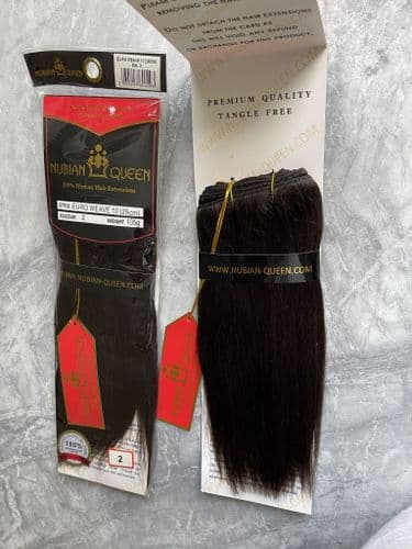 Nubian Queen Euro Weave 100% Human Hair - 10 inches