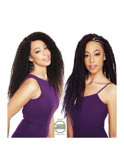 Sleek 2 in 1 Boho Water Braid - Curly Afro Natural Crochet Hair Bulk Braid
