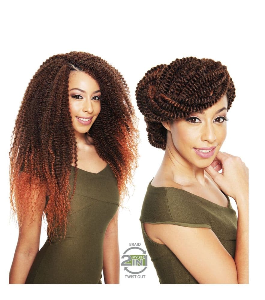 Sleek 2 in 1 Satin Silky Boho Braid - Curly Crochet Bulk Braid