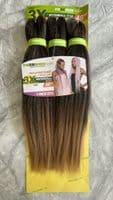 Sleek Freedom Waterfall Pre Stretched  Ultra Jumbo Braid  3 Bundle Pack  48 inches