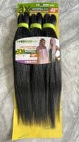 Sleek Freedom Waterfall Pre Stretched  Ultra Jumbo Braid  3 Bundle Pack  48 inches