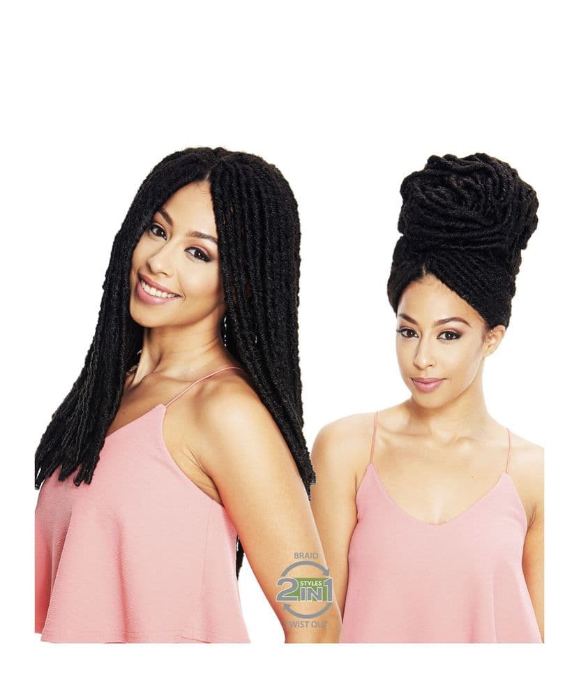 Sleek Jamaica Dredlocks Crochet - Faux Locs braids- Pre-looped Hair 22 inches