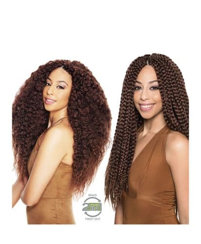 Sleek Mambo 2 IN 1 Box braids- Pre-braided Hair 20 INCHES