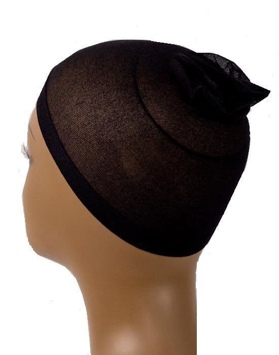 Stocking Wig Cap Black - 2 Pieces Set