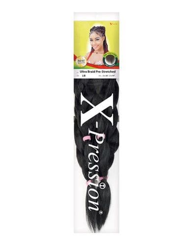 XPression Pre - Stretched Synthetic Braids - Set of 4 pcs