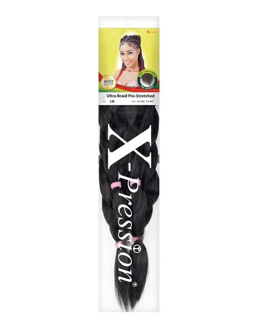 XPression Pre - Stretched Synthetic Braids - Set of 4 pcs