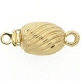 'Victorian' twist style pearl catch (gold)