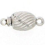 'Victorian' twist style pearl catch (Silver) OUT OF STOCK