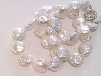 11-12mm Coin Pearl Necklace