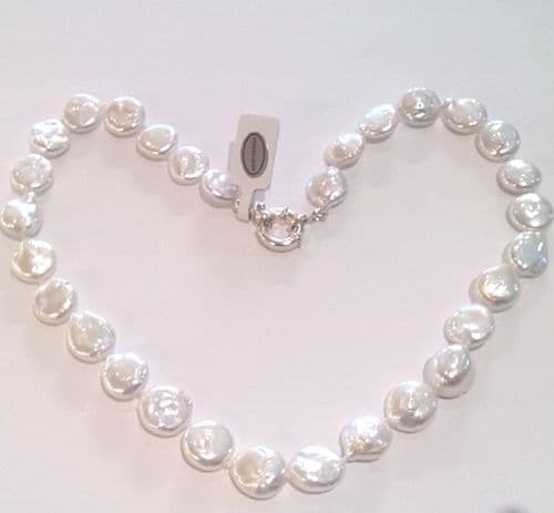 11-12mm Coin Pearl Necklace