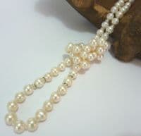 36 inch A+ Grade White Pearl Necklace