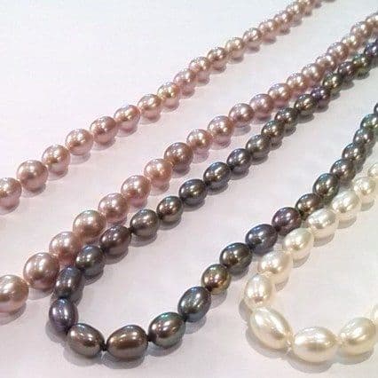 48" Oval Pearl Necklace
