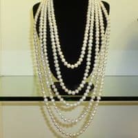 5 Strand necklace of cultured pearls