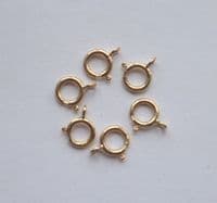 9ct gold bolt-ring clasp