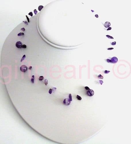Amethyst 'ILLUSION' necklace.
