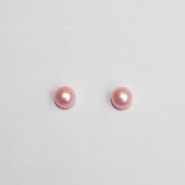 Beautiful Pearl Studs in Dreamy Pink