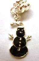 Child's Austrian Crystal Bracelet with pearl and Christmas pendant.