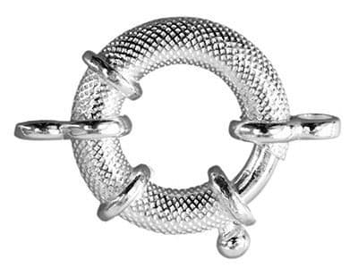 Chunky Bolt-Ring clasp in Sterling silver