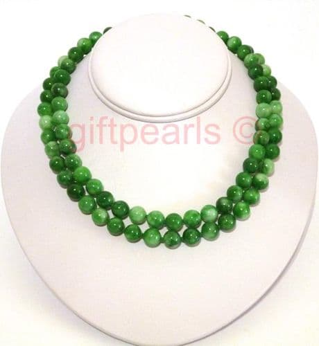 Double-stranded Han jade necklace. OUT OF STOCK