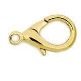 Gold-plated claw clasp & ring