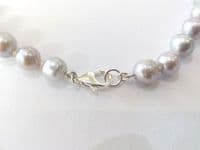 Grade A grey pearl necklace