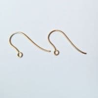 grade AAA 12mm light colour jade on 9ct gold hooks