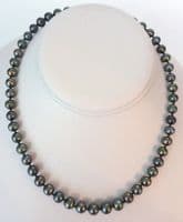 High Quality A grade Black Pearl necklace 7-8mm