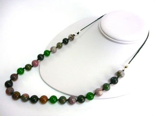 Jade and Jasper 26 inch Necklace