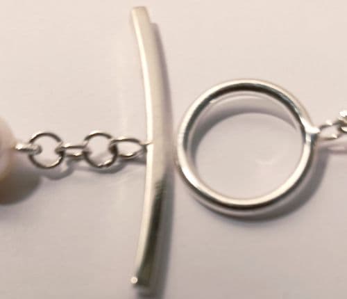 Larger Toggle & Loop in Sterling silver
