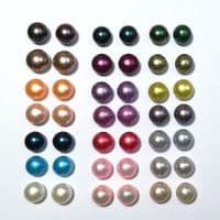 Lavender pearl studs