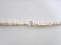 Pearl and amethyst necklace.