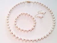 Pearl and Coral Drop ear-rings on Gold / Silver