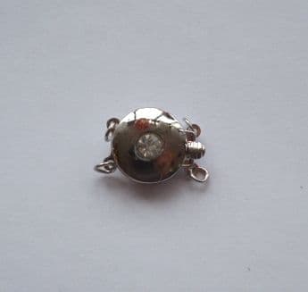 silver plated 2-strand clasp 2