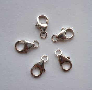 sterling silver lobster clasp 12mm
