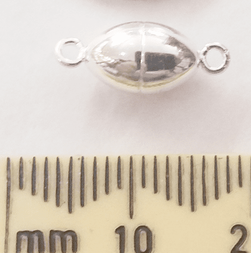 Sterling silver Magnetic oval clasp