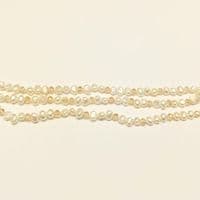 White Baroque Pearls with Champagne Crystals