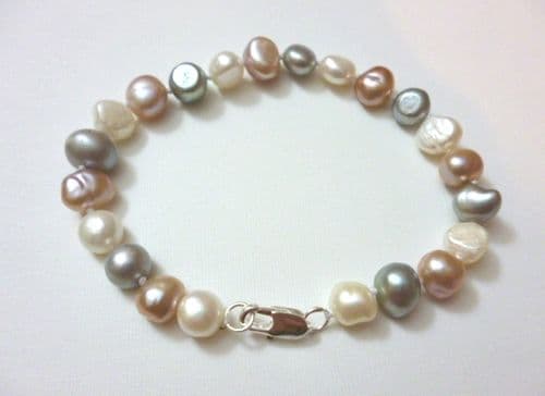 White, Grey and Lavender Bracelet OUT OF STOCK