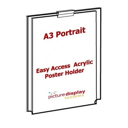 Acrylic Poster Holder: A3 Portrait