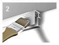 MINI Picture Hanging Rail (Silver, 200cm) inc fittings