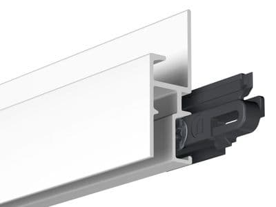 SALE 50% OFF: 20m of GALLERY Wall Rail (White, 200cm) inc fittings