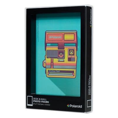 SALE 50% OFF: Polaroid Desk Frame, Black, 7x5