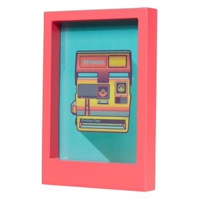 SALE 50% OFF: Polaroid Desk Frame, Pink, 7x5