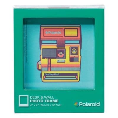 SALE 50% OFF: Polaroid Desk Frame, Turquoise, 4x4