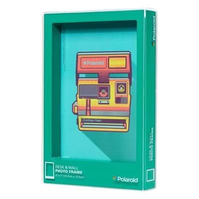 SALE 50% OFF: Polaroid Desk Frame, Turquoise, 7x5