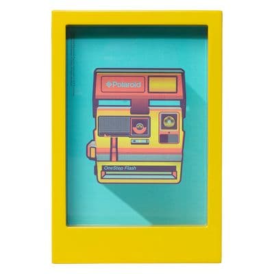 SALE 50% OFF: Polaroid Desk Frame, Yellow, 7x5
