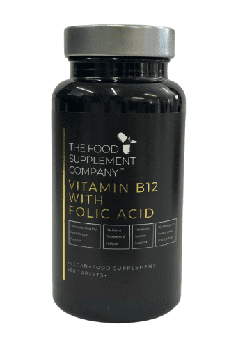 B12 1000ug 90 tablets with added Folic acid for better absorption - FSC