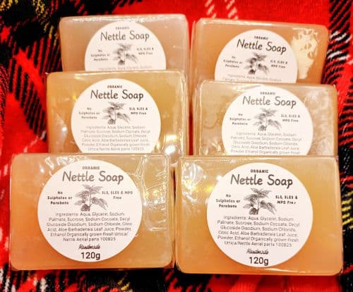 Handmade Nettle Soap 120gx6=720g plus Free Delivery (Improved Formula)