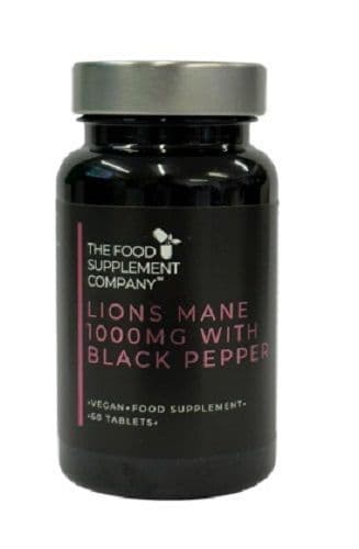 Lions Mane 1000mg 60s - with black pepper  for improved absorption - FSC