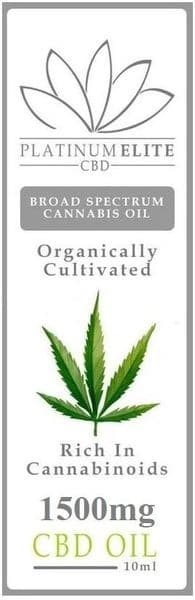 Platinum Elite Cbd Oil 1500mg (15%) - Normal Rsp £32.99 Special Offer