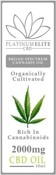 Platinum Elite Cbd Oil 2000mg (20%) - Normal Rsp £38.99 Special Offer £32.99